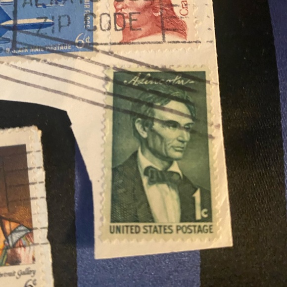 VINTAGE US POSTAGE STAMPS fea CRAZY HORSE, CHIEF JOSEPH AND LINCOLN - Picture 4 of 5